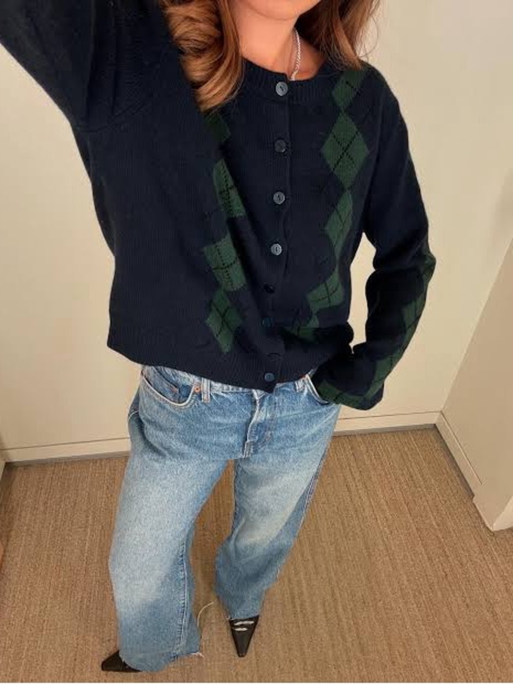 Reformation Clara Cashmere Crew Cardigan